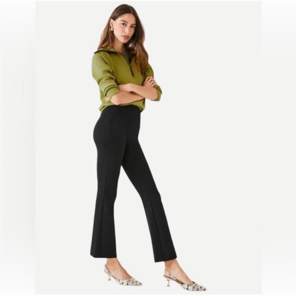 SPANX Super Smooth Perfect Fit Ponte Kick Flare Black trouser pant